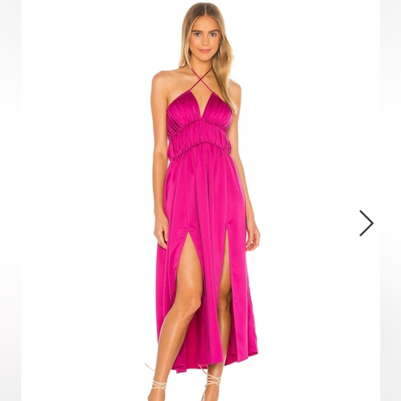 camila coelho pink dress Camila Coelho Payton Maxi Dress